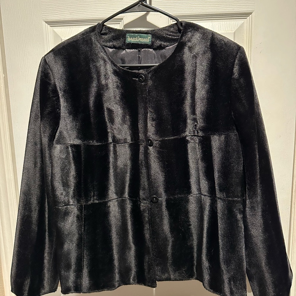 Harve Benard Black Teddy Jacket